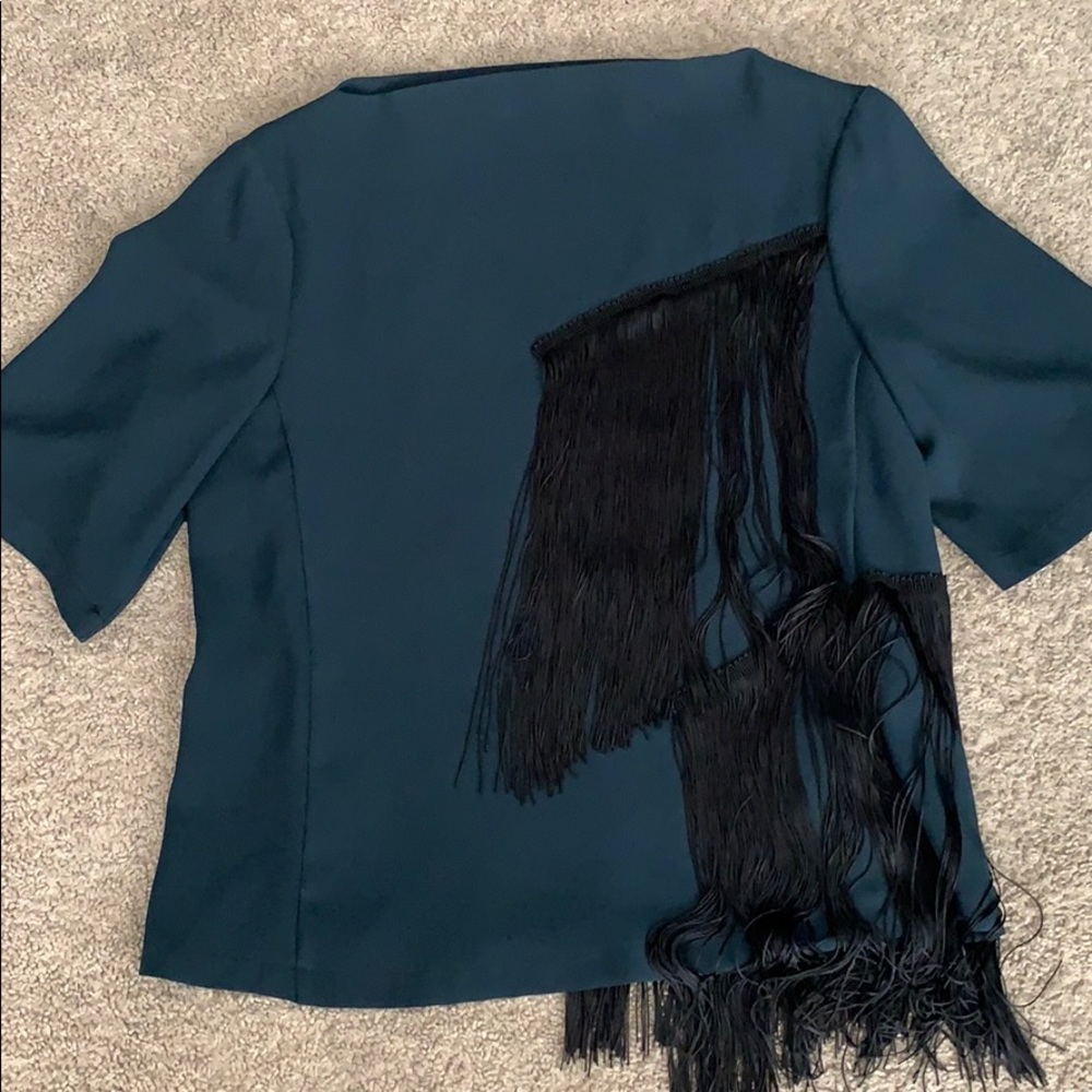 Dark olive green blouse